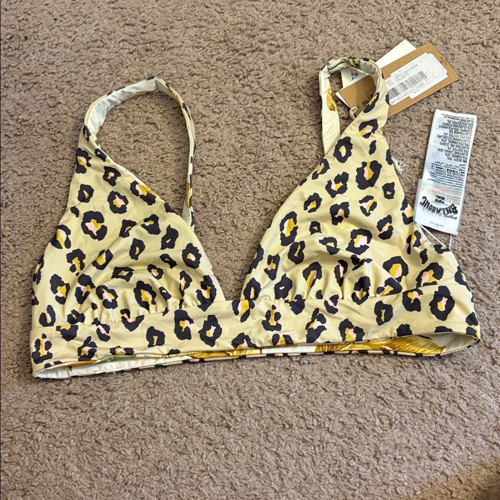 Billabong Animal Print Bikini Top